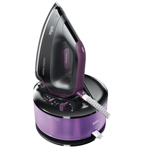 Fier de călcat Braun CareStyle Compact IS2144BK Cu generator de aburi/ 2400 W/ Black photo 1