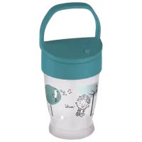 Бутылочка с соломинкой Canpol 35/ 354 250 мл 12 месяцев/ Силикон, пластик/ Синий