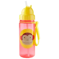 Sticluță cu pai Skip Hop Zoo Maimuța 384.5 ml 1 an/ Plastic/ Red