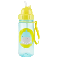 Бутылочка с соломинкой Skip Hop Zoo Акула 384.5 мл 1 год/ Пластик/ Синий