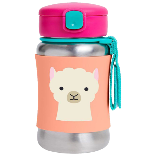 Sticluță cu pai Skip Hop Zoo Lama 350 ml 1 an/ Oțel inoxidabil/ Orange photo 1 Sticluță cu pai Skip Hop Zoo Lama 350 ml 1 an/ Oțel inoxidabil/ Orange photo 1