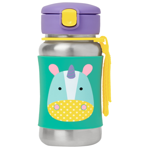 Бутылочка с соломинкой Skip Hop Zoo Единорог 350 мл 1 год/ Нержавеющая сталь/ Зелёный photo 1 Бутылочка с соломинкой Skip Hop Zoo Единорог 350 мл 1 год/ Нержавеющая сталь/ Зелёный photo 1