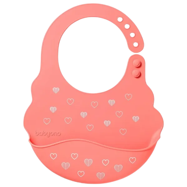Bavetă BabyOno 0829/ 04 Clasică/ Silicon/ Pink photo 1