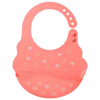 Bavetă BabyOno 0829/ 04 Clasică/ Silicon/ Pink