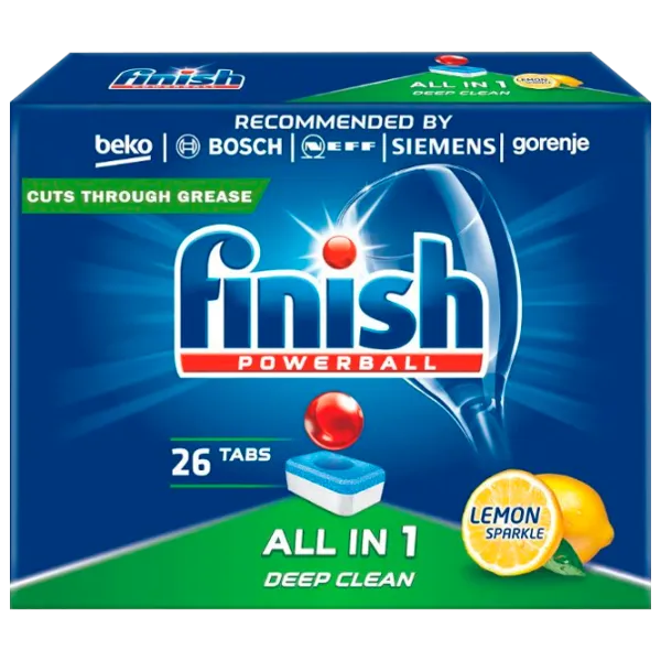 Capsule FINISH Power 26 tab comprimate / pentru îndepartarea murdăriei photo 1