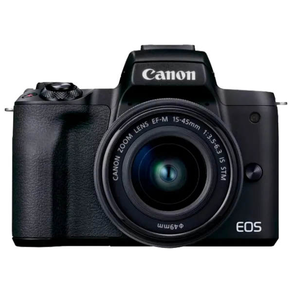 Фотоаппарат Canon EOS M50 Mark II & EF-M 15-45mm f/ 3.5-6.3 IS STM Kit CMOS/ Черный photo 1 Фотоаппарат Canon EOS M50 Mark II & EF-M 15-45mm f/ 3.5-6.3 IS STM Kit CMOS/ Черный photo 1