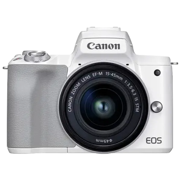Cameră foto Canon EOS M50 Mark II & EF-M 15-45mm f/ 3.5-6.3 IS STM Kit CMOS/ White photo 1
