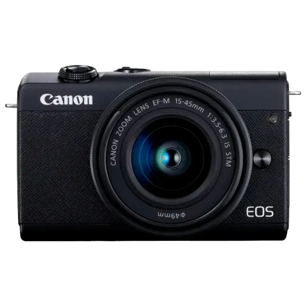 Фотоаппарат Canon EOS M200 & EF-M 15-45mm f/ 3.5-6.3 IS STM Kit + Streaming Kit CMOS/ Черный photo 1 Фотоаппарат Canon EOS M200 & EF-M 15-45mm f/ 3.5-6.3 IS STM Kit + Streaming Kit CMOS/ Черный photo 1