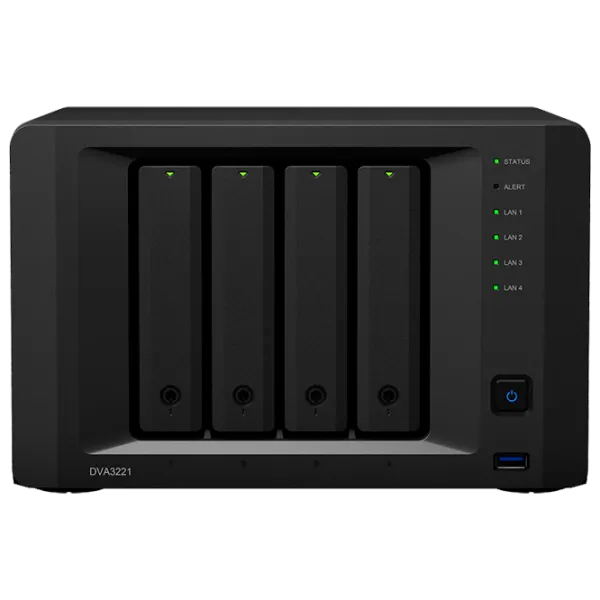 Сетевое хранилище Synology DVA3221 Черный photo 1