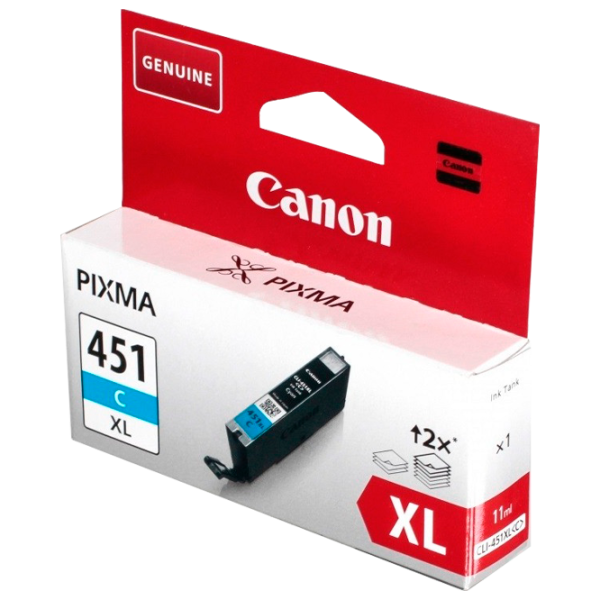 Cartuş Canon CLI-451 XLC Cyan/ Original/ Inkjet photo 1 Cartuş Canon CLI-451 XLC Cyan/ Original/ Inkjet photo 1