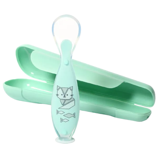 Ложка BabyOno 1461/ 01 для мальчиков/ 6+/ Зелёный photo 1