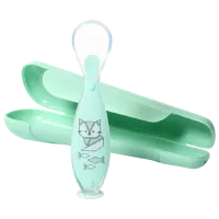 Lingură BabyOno 1461/ 01 pentru băieți/ 6+/ Green
