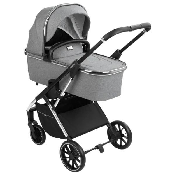 Cărucior pentru copil Kikka Boo Angele 3 in 1 31001010188/ Gray photo 1