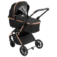 Cărucior pentru copil Kikka Boo Angele 3 in 1 31001010186/ Black