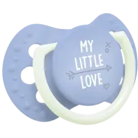Suzetă cu tetina ortodontică Canpol My Little Love 22/ 847 pentru băieți/ 0 luni - 2 luni/ Silicon/ Blue