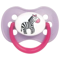 Suzetă cu tetina ortodontică Canpol Animals 22/ 593 Unisex/ 0 luni - 6 luni/ Silicon/ Multicolor