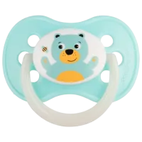 Suzetă cu tetina rotundă Canpol Animals 22/ 597 Unisex/ 18 luni -/ Silicon/ Multicolor
