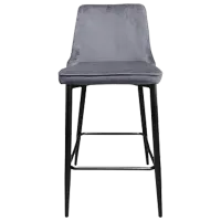 Scaune de bar DecoPrim Bar Clasic Бархат/ Металл/ Серый