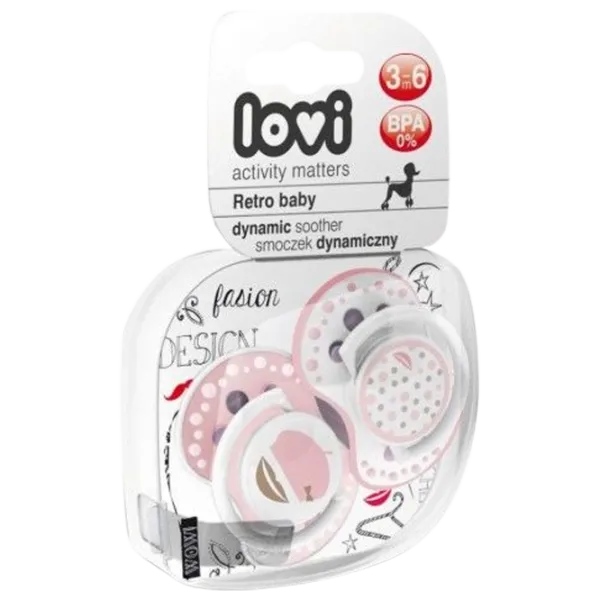 Suzetă cu tetina ortodontică Canpol RetroBaby 22/ 804 pentru fetițe/ 3 luni - 6 luni/ Silicon/ Pink photo 1 Suzetă cu tetina ortodontică Canpol RetroBaby 22/ 804 pentru fetițe/ 3 luni - 6 luni/ Silicon/ Pink photo 1