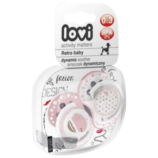 Suzetă cu tetina ortodontică Canpol RetroBaby 22/ 803 pentru fetițe/ 0 luni - 3 luni/ Silicon/ Pink photo 1 Suzetă cu tetina ortodontică Canpol RetroBaby 22/ 803 pentru fetițe/ 0 luni - 3 luni/ Silicon/ Pink photo 1