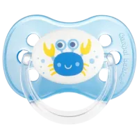 Suzetă cu tetina rotundă Canpol Nature 22/ 607 Unisex/ 6 luni - 18 luni/ Latex/ Multicolor