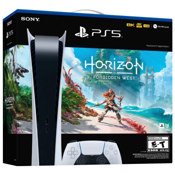 Sony PlayStation 5 Digital Edition-Horizon Forbidden West Bundle 825 ГБ / Белый photo 1