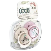 Suzetă cu tetina ortodontică Canpol Wild Soul 22/ 882 pentru fetițe/ 0 luni - 3 luni/ Silicon/ Pink