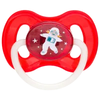 Suzetă cu tetina rotundă Canpol Space 23/ 222 Unisex/ 6 luni - 18 luni/ Latex/ Multicolor