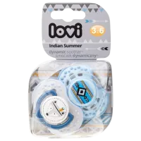 Suzetă cu tetina ortodontică Canpol Indian Summer 22/ 856 pentru băieți/ 3 luni - 6 luni/ Silicon/ Turquoise