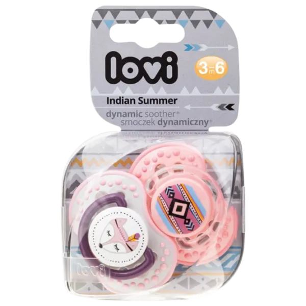 Suzetă cu tetina ortodontică Canpol Indian Summer 22/ 856 pentru fetițe/ 3 luni - 6 luni/ Silicon/ Pink photo 1 Suzetă cu tetina ortodontică Canpol Indian Summer 22/ 856 pentru fetițe/ 3 luni - 6 luni/ Silicon/ Pink photo 1