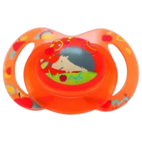 Suzetă cu tetina rotundă Nuby ID5816MFSN Unisex/ 6 luni - 18 luni/ Silicon/ Multicolor