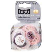 Соска ортодонтическая Canpol Indian Summer 22/ 857 для девочек/ 6 месяцев - 18 месяцев/ Силикон/ Розовый