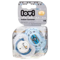 Соска ортодонтическая Canpol Indian Summer 22/ 855 для мальчиков/ 0 месяцев - 3 месяцев/ Силикон/ Бирюзовый