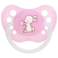 Suzetă cu tetina ortodontică Canpol Little Cutie 23/ 264 Unisex/ 18 luni -/ Silicon/ Multicolor