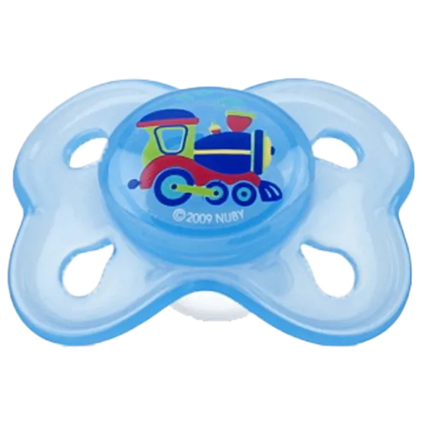 Suzetă cu tetina rotundă Nuby ID5797SFSM Unisex/ 0 luni - 6 luni/ Multicolor photo 1 Suzetă cu tetina rotundă Nuby ID5797SFSM Unisex/ 0 luni - 6 luni/ Multicolor photo 1