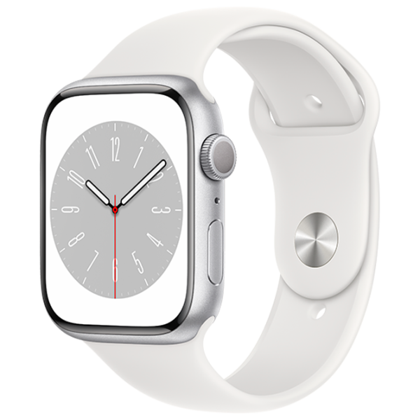 Умные часы Apple Watch Series 8 MP6N3UL/ A/ White Sport Серебристый photo 1