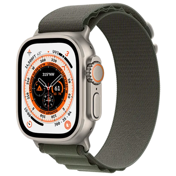 Ceas inteligent Apple Watch Ultra Small/ MNHJ3UL/ A/ Green Alpine Titanium photo 1