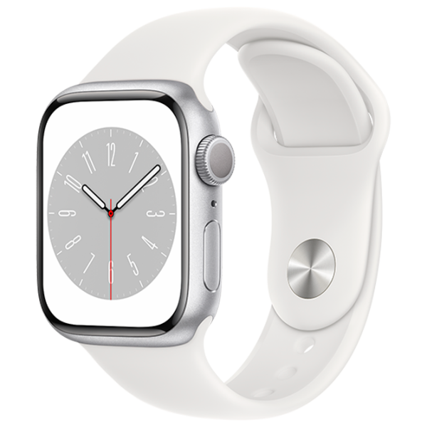 Умные часы Apple Watch Series 8 MP6K3UL/ A/ White Sport Серебристый photo 1