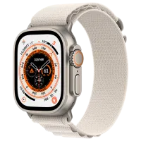 Ceas inteligent Apple Watch Ultra Large/ MQFT3UL/ A/ Starlight Alpine Titanium