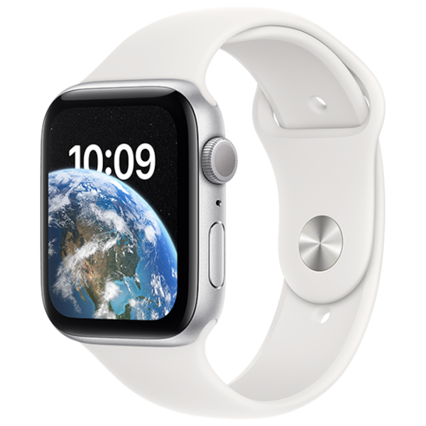 Ceas inteligent Apple Watch SE 2022 44mm/ Silver - White Sport/ MNK23UL/ A photo 1 Ceas inteligent Apple Watch SE 2022 44mm/ Silver - White Sport/ MNK23UL/ A photo 1