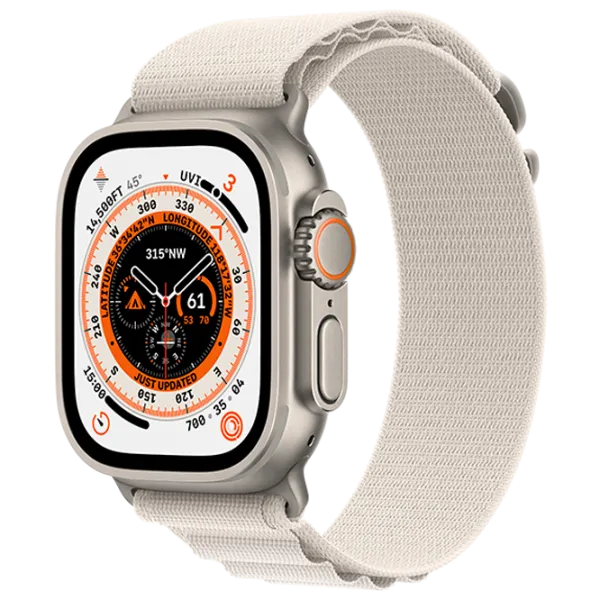 Ceas inteligent Apple Watch Ultra Medium/ MQFR3UL/ A/ Starlight Alpine Titanium photo 1