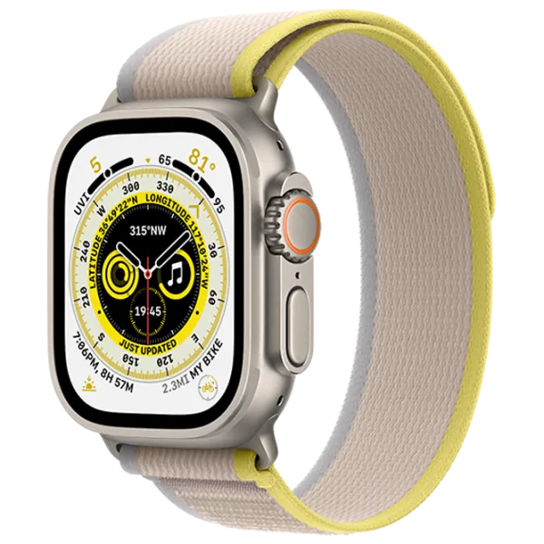 Умные часы Apple Watch Ultra S/ M/ MNHK3UL/ A/ Yellow/ Beige Trail Титан photo 1