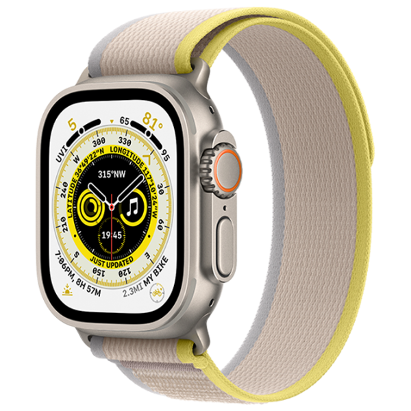Умные часы Apple Watch Ultra S/ M/ MNHK3UL/ A/ Yellow/ Beige Trail Титан photo 1