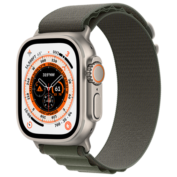 Умные часы Apple Watch Ultra Medium/ MQFN3UL/ A/ Green Alpine Титан photo 1 Умные часы Apple Watch Ultra Medium/ MQFN3UL/ A/ Green Alpine Титан photo 1