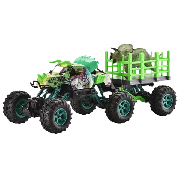 Mașină Crazon Oversize Wheel Dinosaur Truck 333-ZL21142 2.4 GHz/ Green photo 1