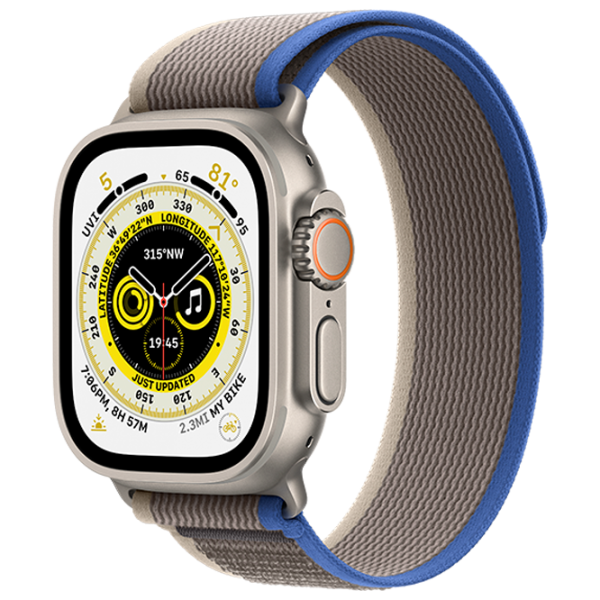 Умные часы Apple Watch Ultra M/ L/ MQFV3UL/ A/ Blue/ Gray Trail Титан photo 1