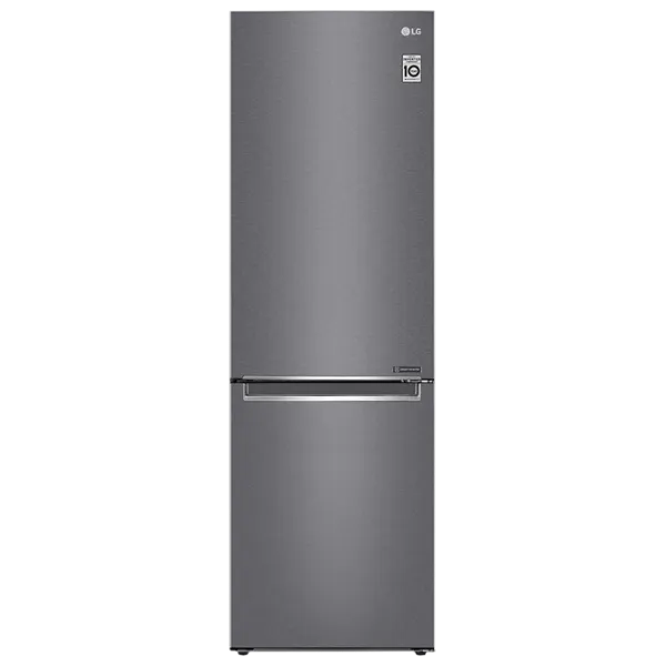 Frigider LG GW-B459SLCM cu congelator jos 341 l / 186 cm / Inox photo 1
