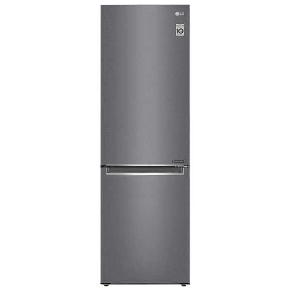 Frigider LG GW-B459SLCM cu congelator jos 341 l / 186 cm / Inox photo 1