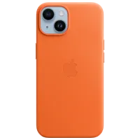 Husă pentru smartphone Apple iPhone 14 Apple/ MagSafe Back/ Piele/ Orange