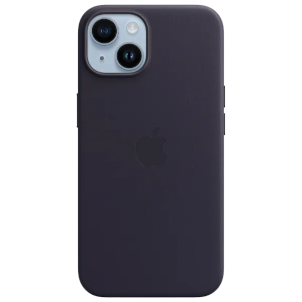 Чехол для смартфона Apple iPhone 14 Apple/ MagSafe Back/ Кожа/ Пурпурный photo 1 Чехол для смартфона Apple iPhone 14 Apple/ MagSafe Back/ Кожа/ Пурпурный photo 1
